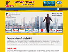 Tablet Screenshot of kusumtradex.com